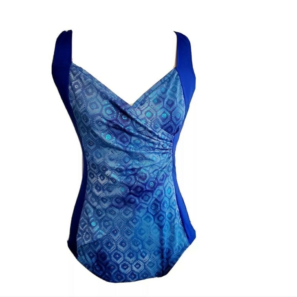 Rose Marie Reid VTG Blue Swimsuit
